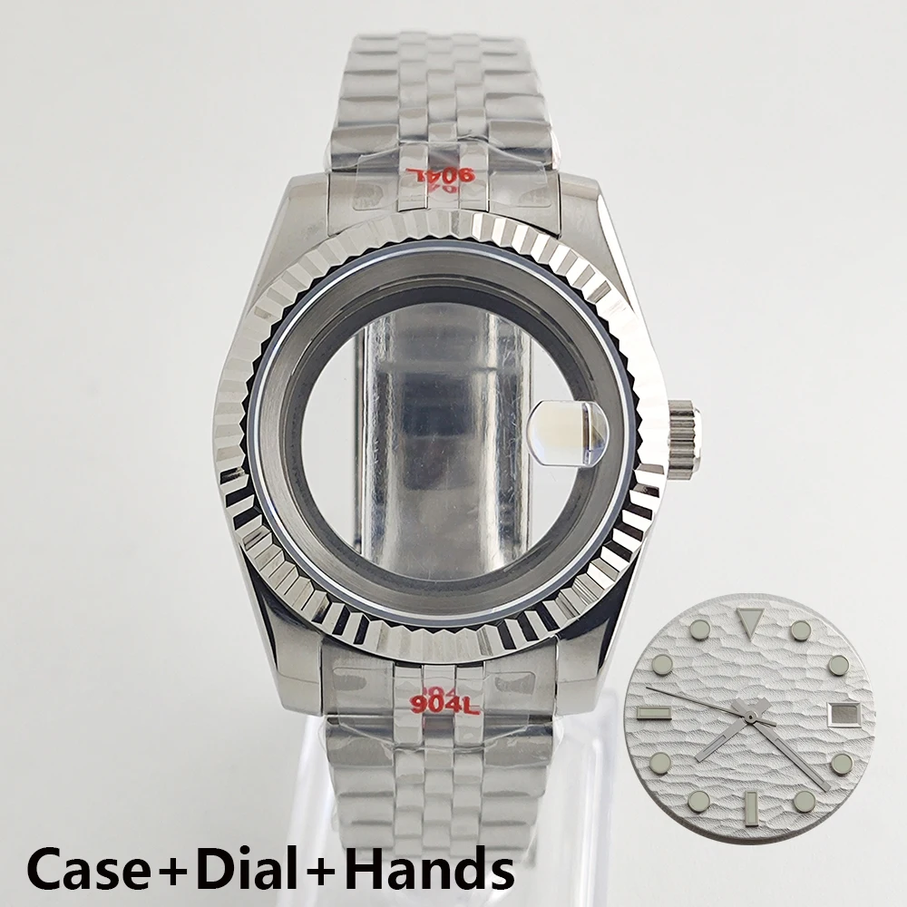 36/39 мм NH35 корпус циферблат сапфировое стекло мужские часы подходят для механизма NH35 NH38 механизм аксессуары для часов инструмент для ремонта