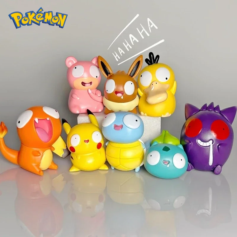 new-pokemon-silly-figurines-kawaii-big-eyes-figure-fool-squirtle-charmander-bulbasaur-cute-desktop-ornaments-toys-children-gifts