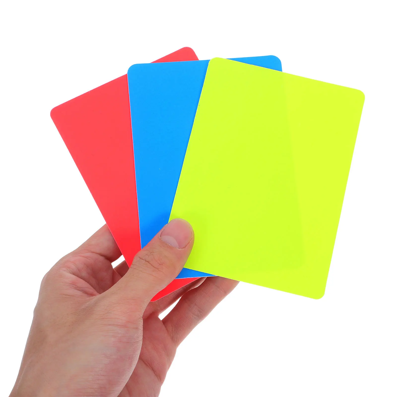 

6Pcs Referee Cards Professional PVC Red Soccer Football Penalty Warning Ejection Judge Cards Sports Game