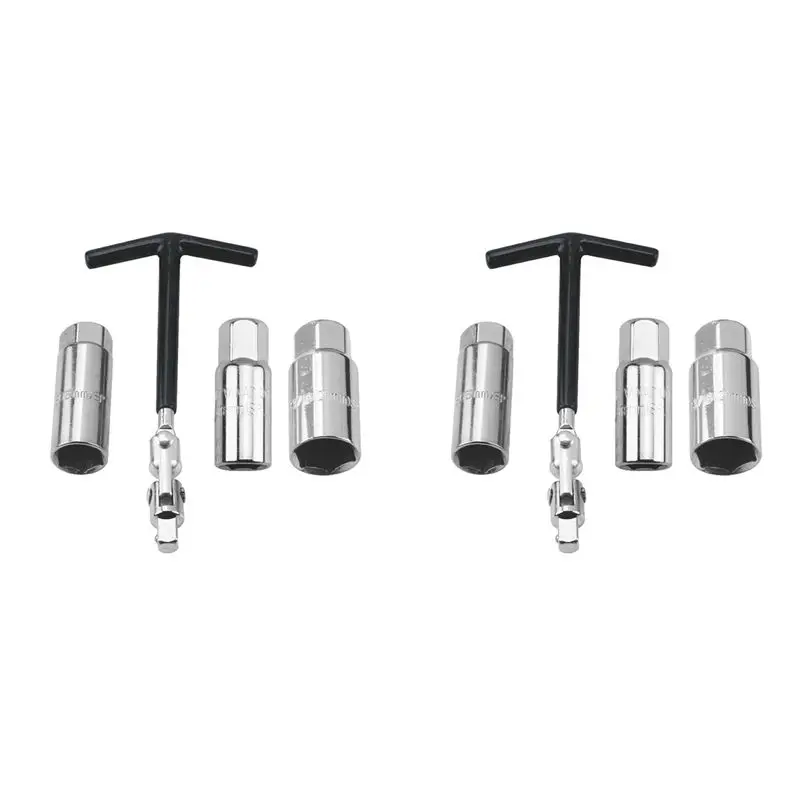 

AS94-2X Car Motorcycle Repairing Tool Kit Spark Plug Removal Tool Socket Wrench 16Mm /18Mm/21Mmt-Handle Wrench