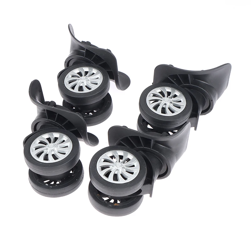 4Pcs Suitcase Luggage Universal 360 Degree Swivel Wheels Trolley Wheel Tools image 3