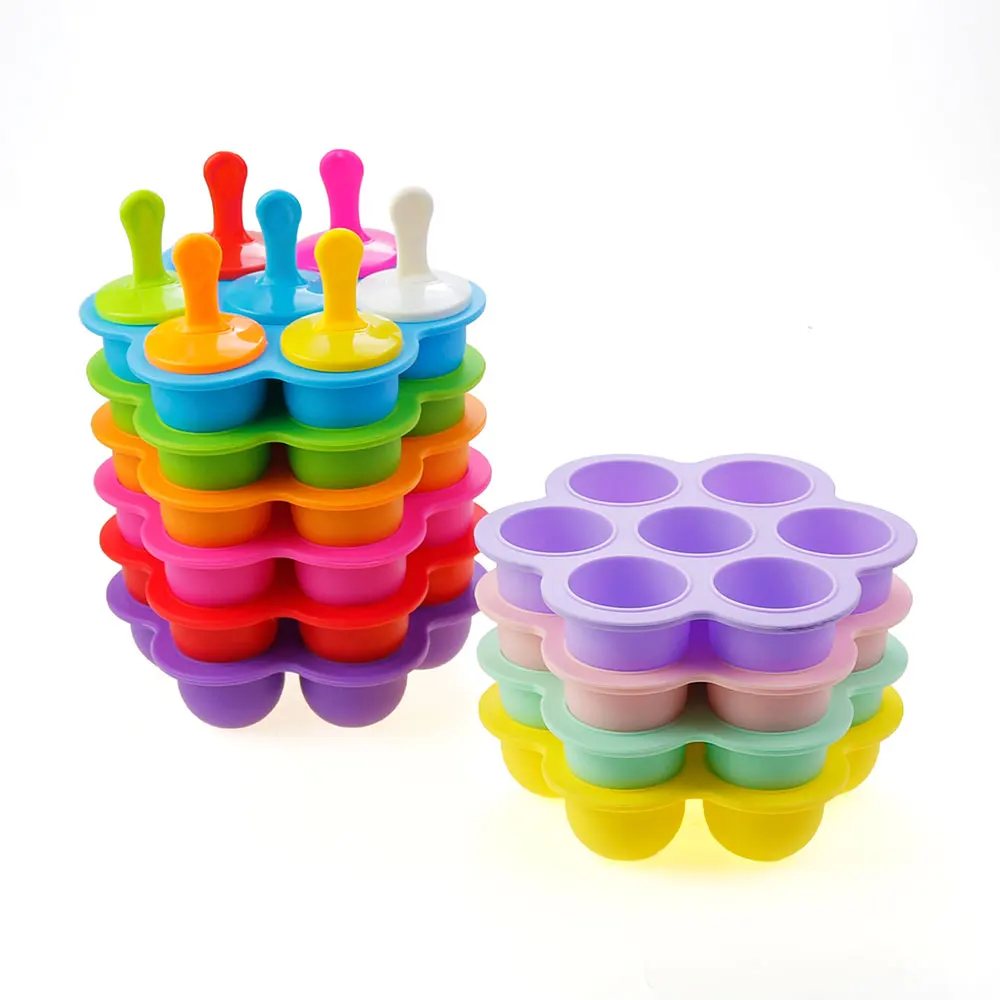 Silicone world Ice Cream Ice Pops stampo portatile in Silicone stampo per ghiaccioli creatore di palline strumenti per integratori alimentari fai da