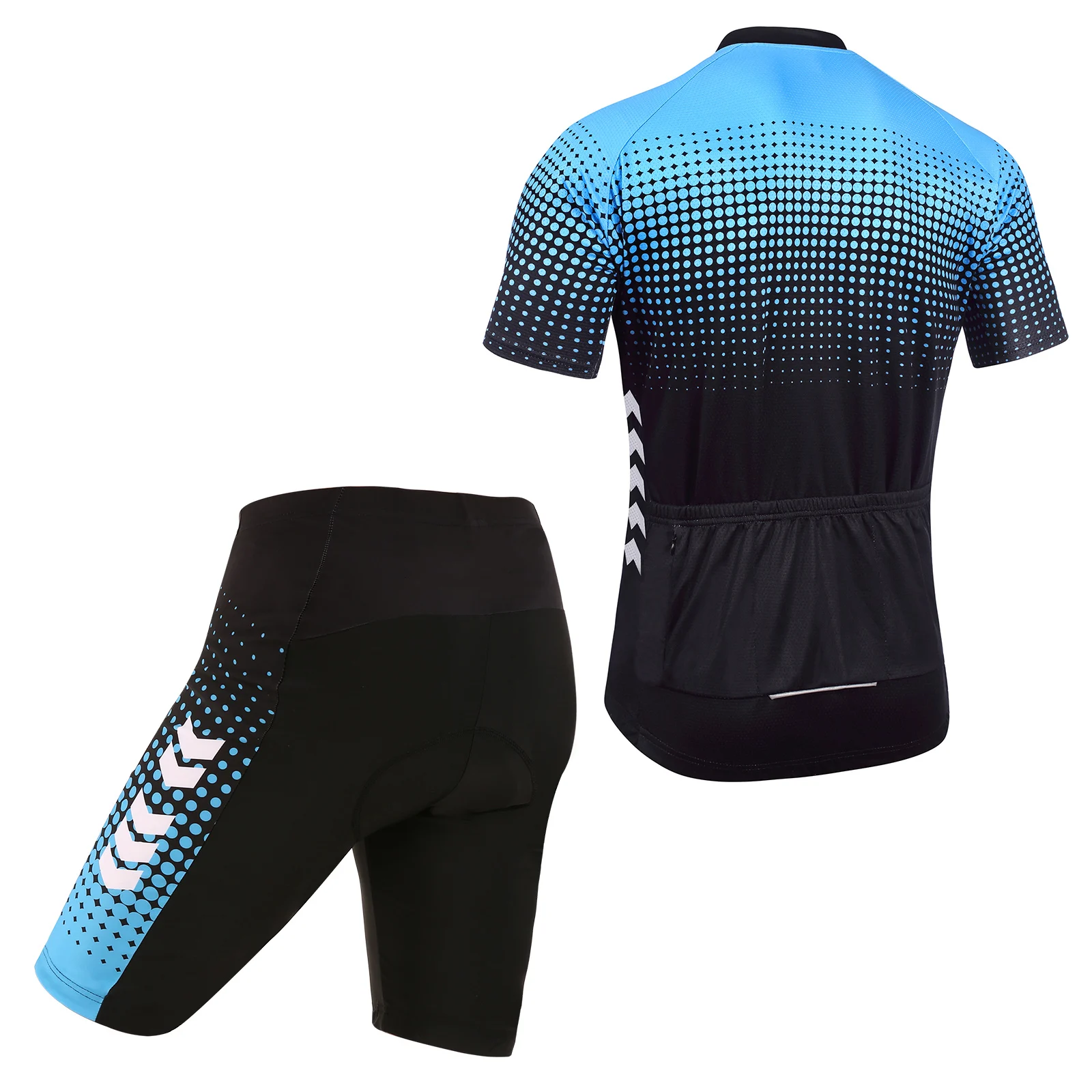 Men's  Short Suits Cycle Set Cycle Jersey with 5D Gel Padded Riding Shorts Quick Dry Breathable Cycle Jersey Set