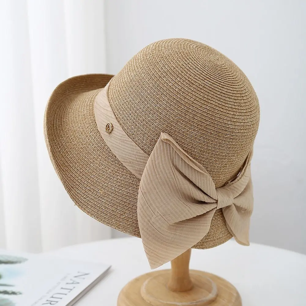

2024 Summer Must - Have! Japanese Classic Straw Bucket Hat for Women - Ideal for Beach Vacations, Korean - Style & Versatile