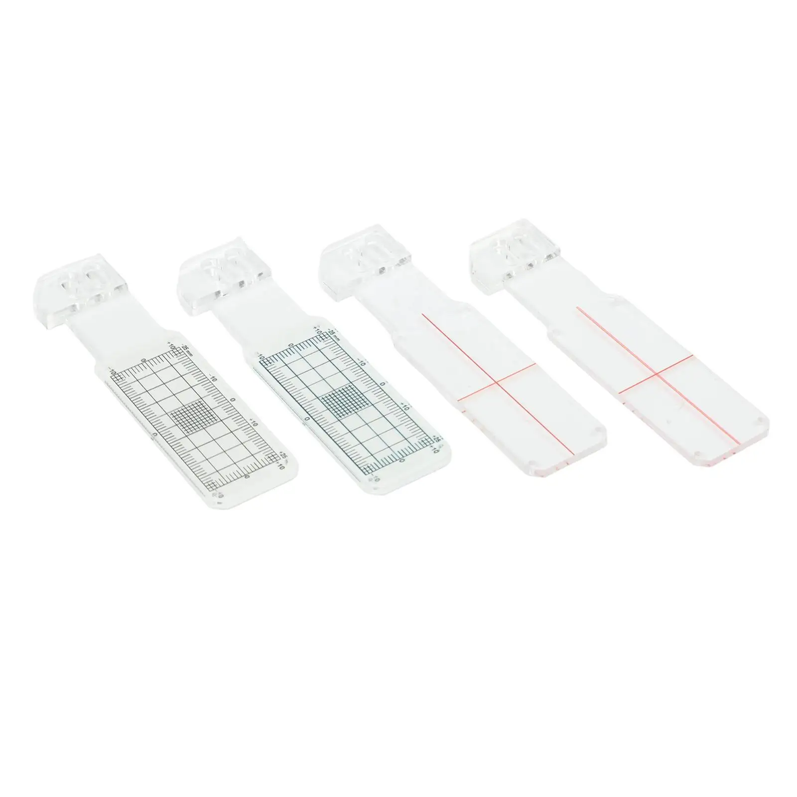 2 Pair TellTale Corner Crack Monitoring Kits with for acrylic Plates Crack Record Sheets and Fixing Screws for Wall Crack