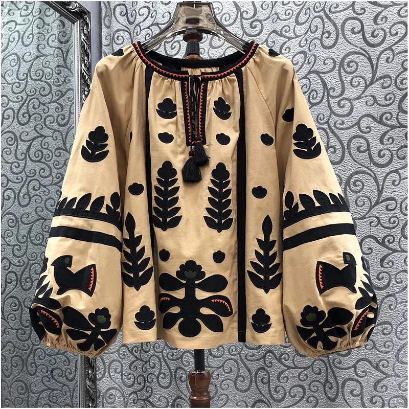 

High Quality New Long Coat Trench 2024 Autumn Winter Trench Women Vintage Prints Beading Deco Adjustable Belt Black Coat Outwear