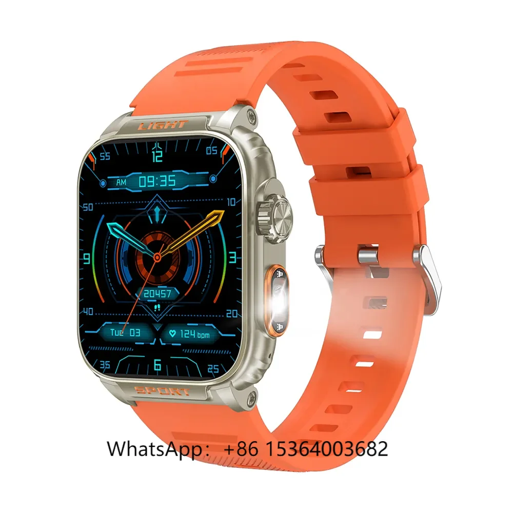

P5 Men's Smart Bracelet 1.91 Inch Large Screen Waterproof IP68 Calendar Sleep Tracker Compatible Dafit for Outdoor Sports