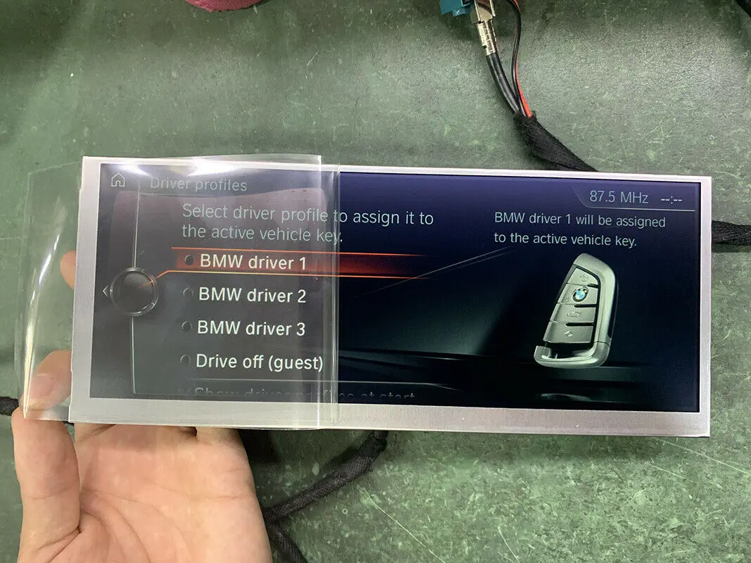 Tela de exibição Navi para BMW, LQ088K5RZ01, 4300345W, 65509370870, 8,8 ", X3, X4, F25, F26, NBT, EVO, OEM, conjunto, novo