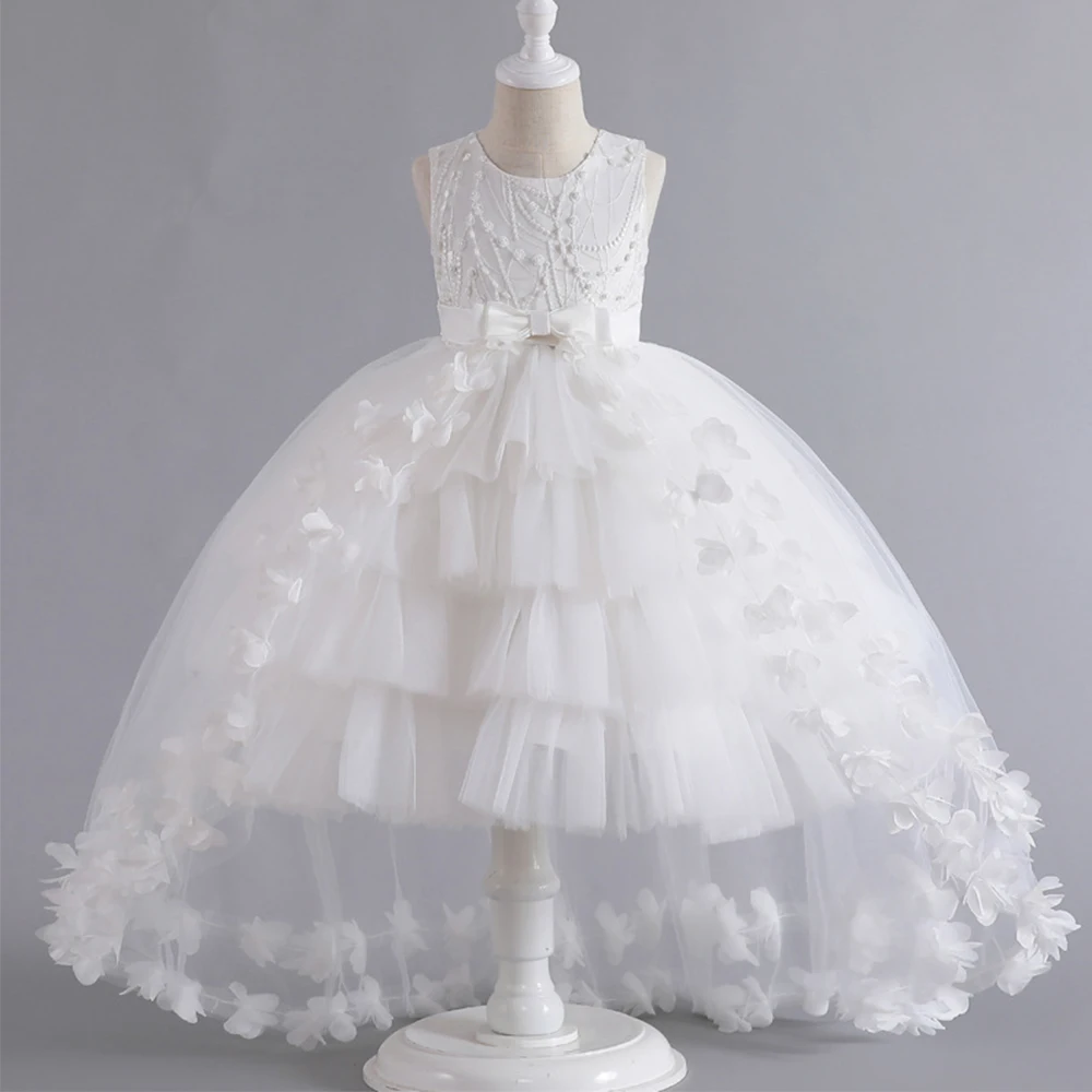 

Christmas Flower Girl Dresses Children's First Communion Princess Dress for Kids Ball Gown Wedding Parti שמלה לילדות