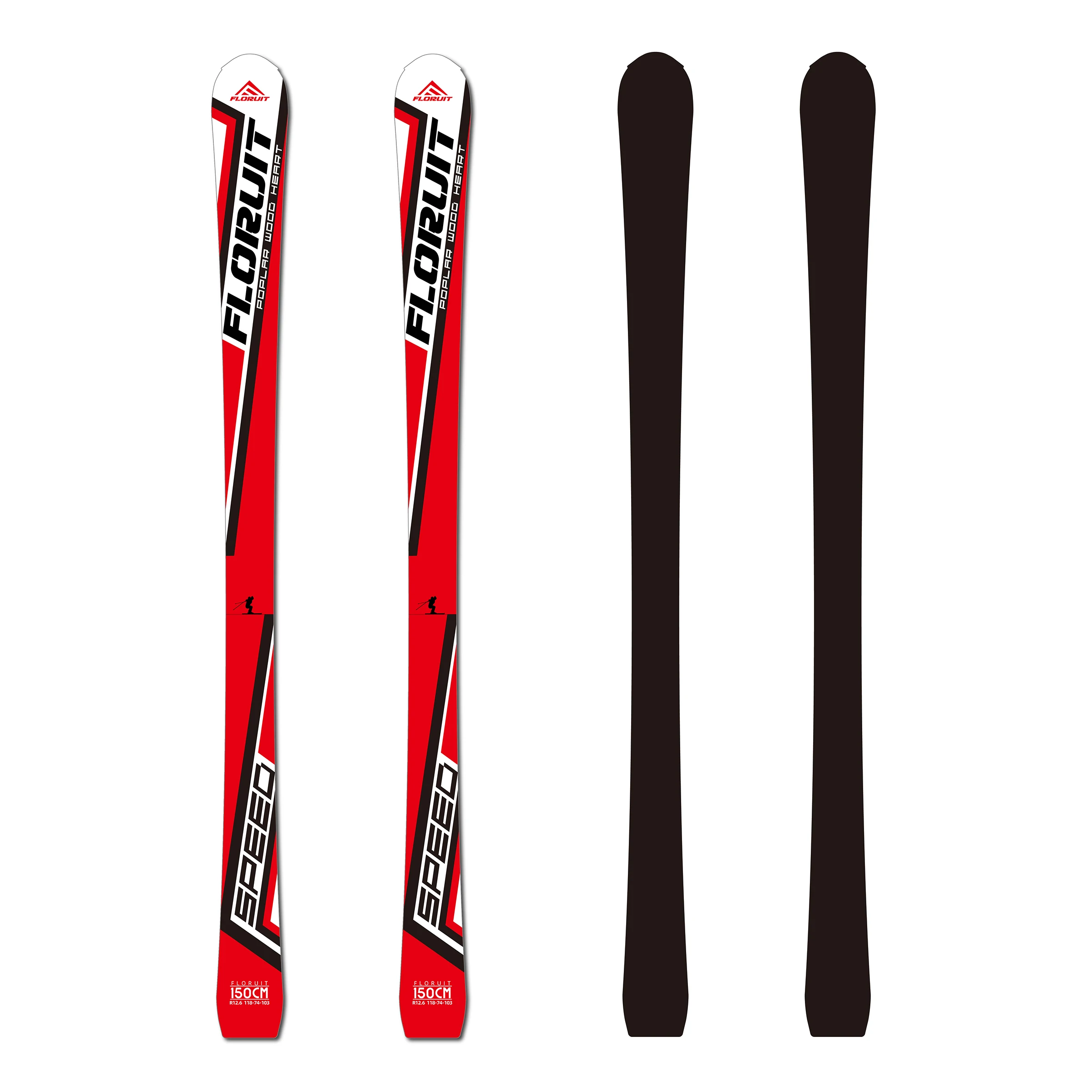 FLORUIT Custom Winter Sports Alpine Ski All Mountain Twin Tips Ski For Adult And Kids