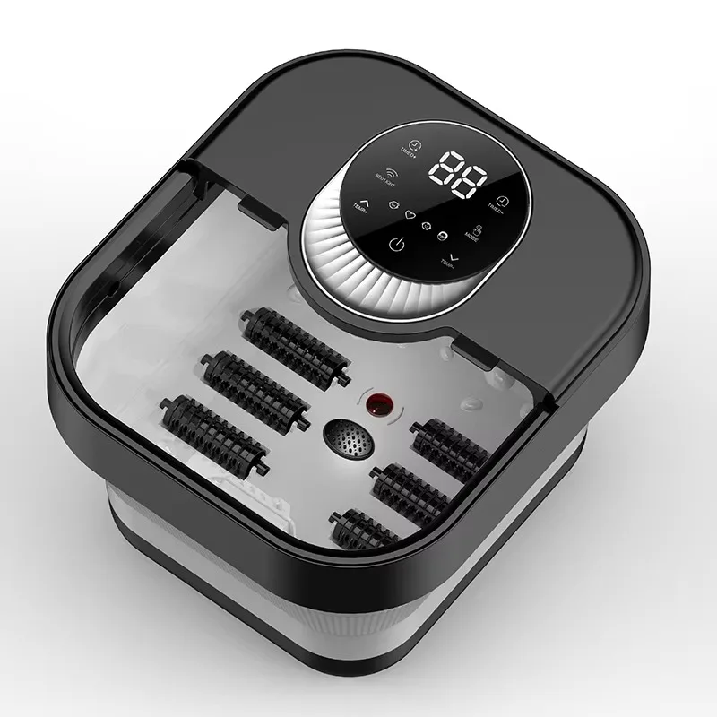 

Folding Shiatsu Foot Massager Bucket with Pedicure Roller Spa Bath for Soaking Feet Folding Pedicure Spa Basin