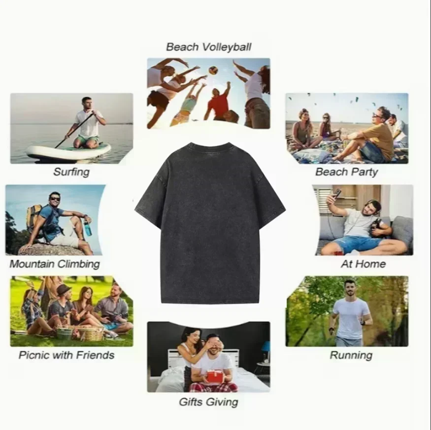 Vintage Washed Black Tiger T-Shirt im Retro Japanischen Ukiyo-e Stil Streetwear Lässiges Oversized Tier-Grafik-T-Shirt für Männer und Frauen – Detail 9