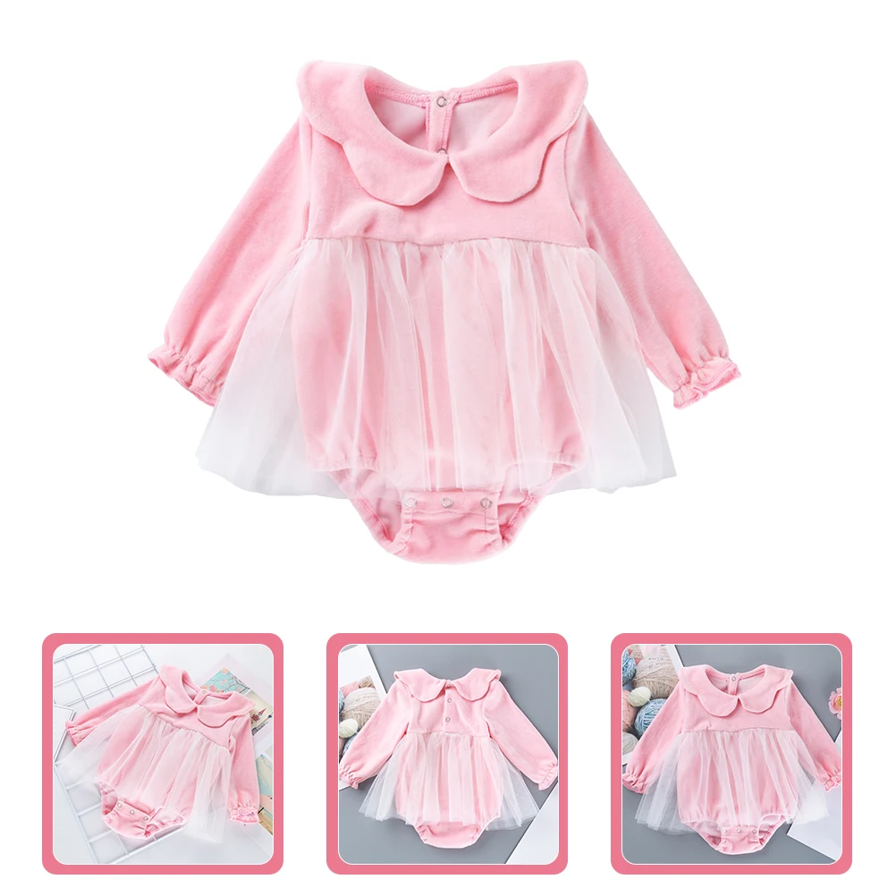 

Cotton Baby Girls Romper Jumpsuits Toddler Loungewear Shower Gift Adorable Design Cozy Fashionable Outfit New Look Photos