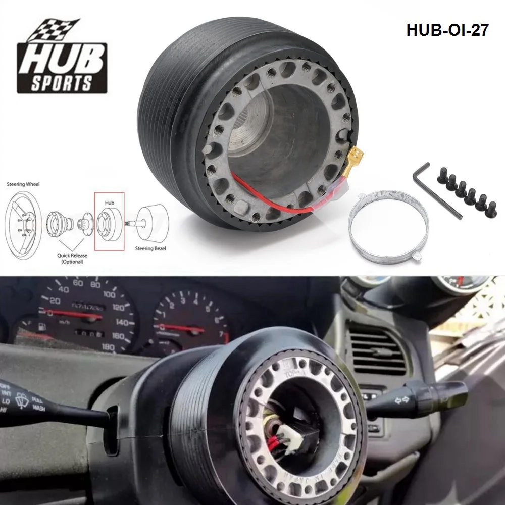 

Hubsport Racing Car Steering Wheel Hub Adapter Quick Release Boss Kit for ISUZU Fit Most Aftermarket Steering Wheels HUB-OI-27