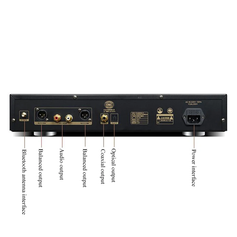 MH-D88 HIFI Tube CD Player Bluetooth 5.3 SPHE8104 DAC Chip Home CD Music Player DSP Sound Effect Toroidal Transformer XLR Output