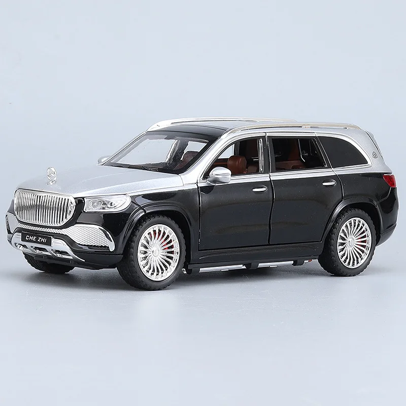 1: 24 Mercedes Benz Maybach GLS600 Alloy Simulation Car Model Children's Birthday Gift Collection Ornament Toy