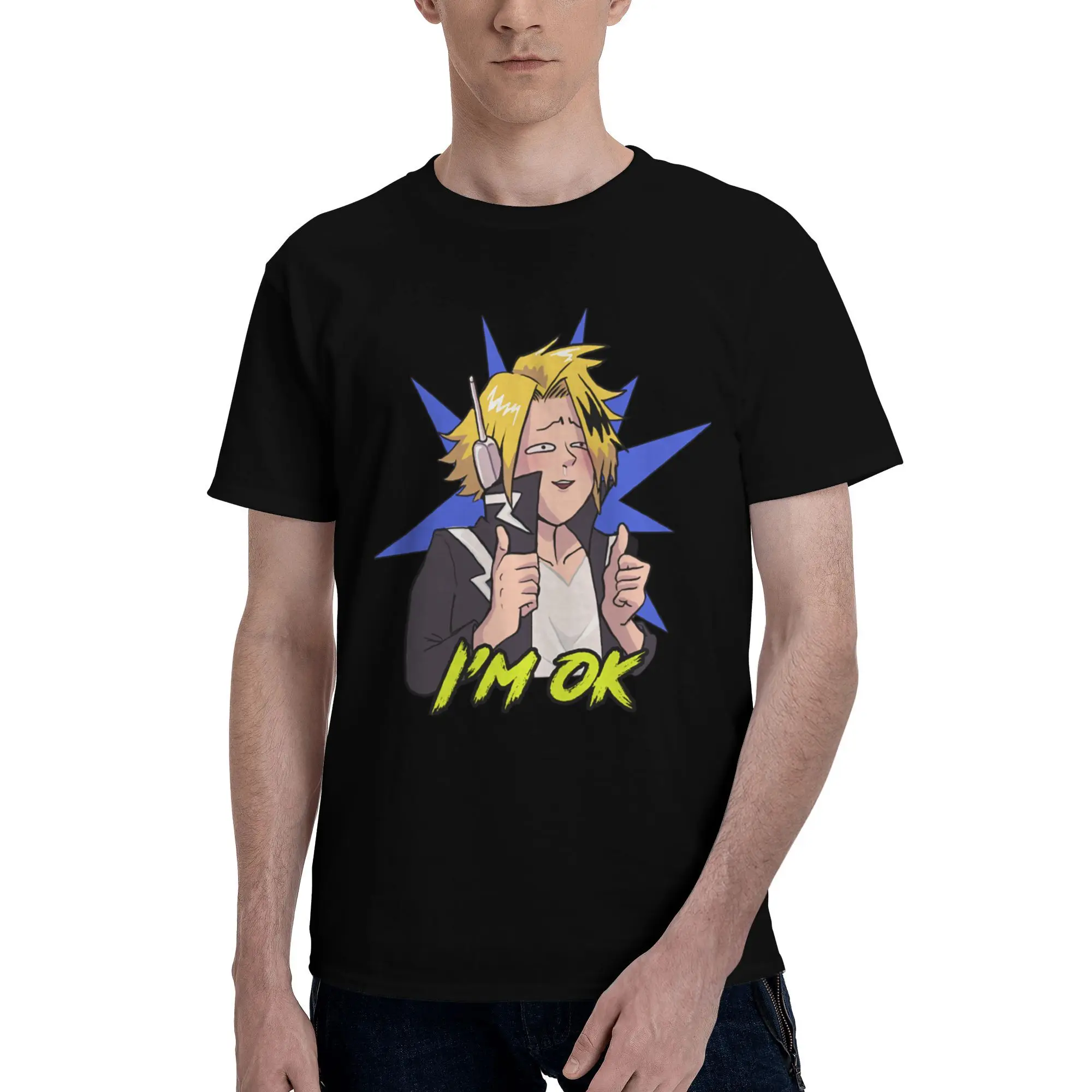 

Custom Mens My Hero Academias T Shirt Short Sleeve Cotton Tshirt Fashion T-shirt Casual Tee Slim Fit Clothing