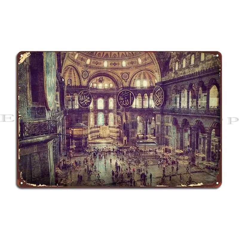 Hagia Sophia 7 Metal Plaque Poster Garage Kitchen PaintingWall Decor Printing Tin Sign Poster