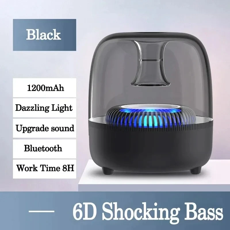 Multifunctional Bluetooth Speaker LED Light Home Theater HiFi Surround Sound Effect Sound Subwoofer TWS Portable Caixa De Som