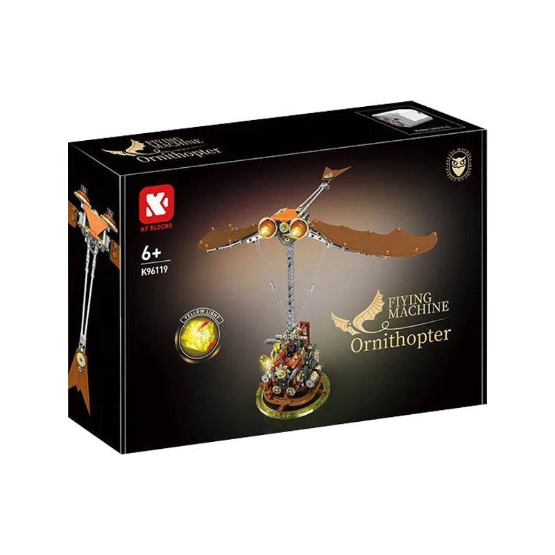 Em estoque k96119 moc técnico mecânico biônico ornitopter blocos de construção tijolos montagem modelo brinquedos para meninos presente natal