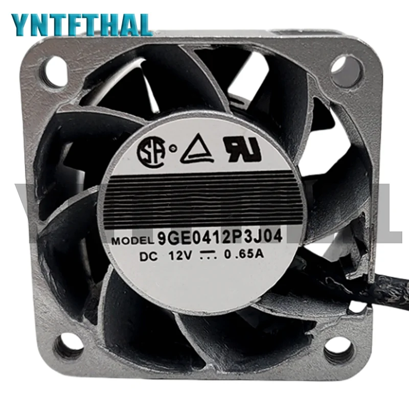 New 9GE0412P3J04 Aluminum Frame 0.65A 12V 40*40*28 Equipment Fan Two Lines