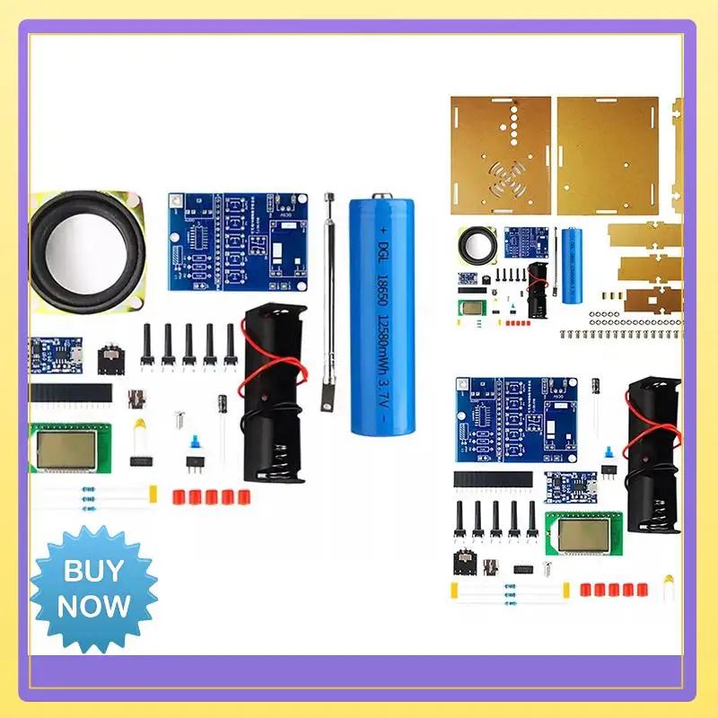 

Big Deal FM Radio Receiver Electronic Welding Kit LCD Display DIY Electronic For Self Assembly And Soldering Practice