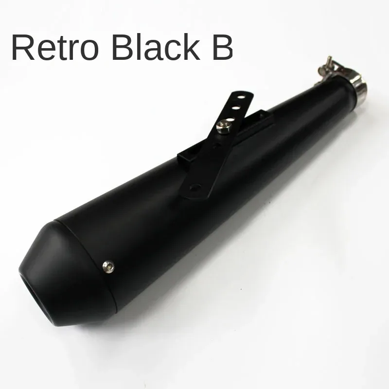 كاتم صوت عادم الدراجة النارية العالمي ريترو عتيق كلاسيكي مطلي بالكهرباء الهروب موتو لـ cg125 sr400 cb500 vt500 CM300 500 Cafe