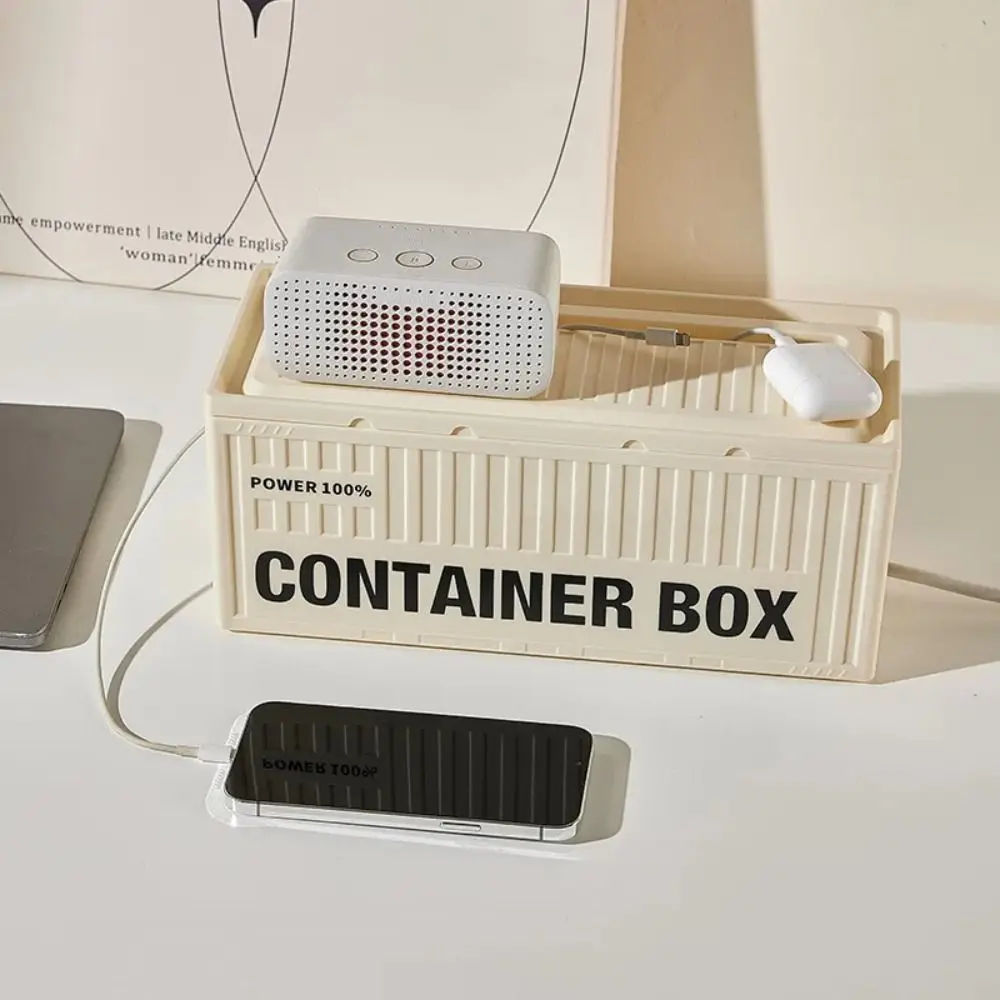 Data Line Plug Holder Plug Board Storage Box High Capacity Cord Organizer Cable Wire Organizer Case Cable Management