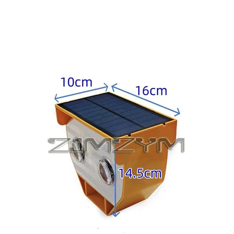 Solar Strobe Lights Cat Eye Induction Strobe Synchronized Flashing Warning Light Flash Safety Signal Lamp