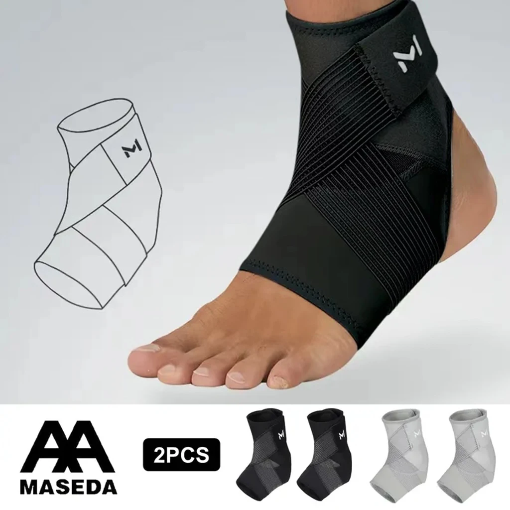 Estabilizadores de tobillo ajustables, resistentes para deportes y Fitness, con compresión, LICRA/Nylon/Po transpirable, 2 uds.