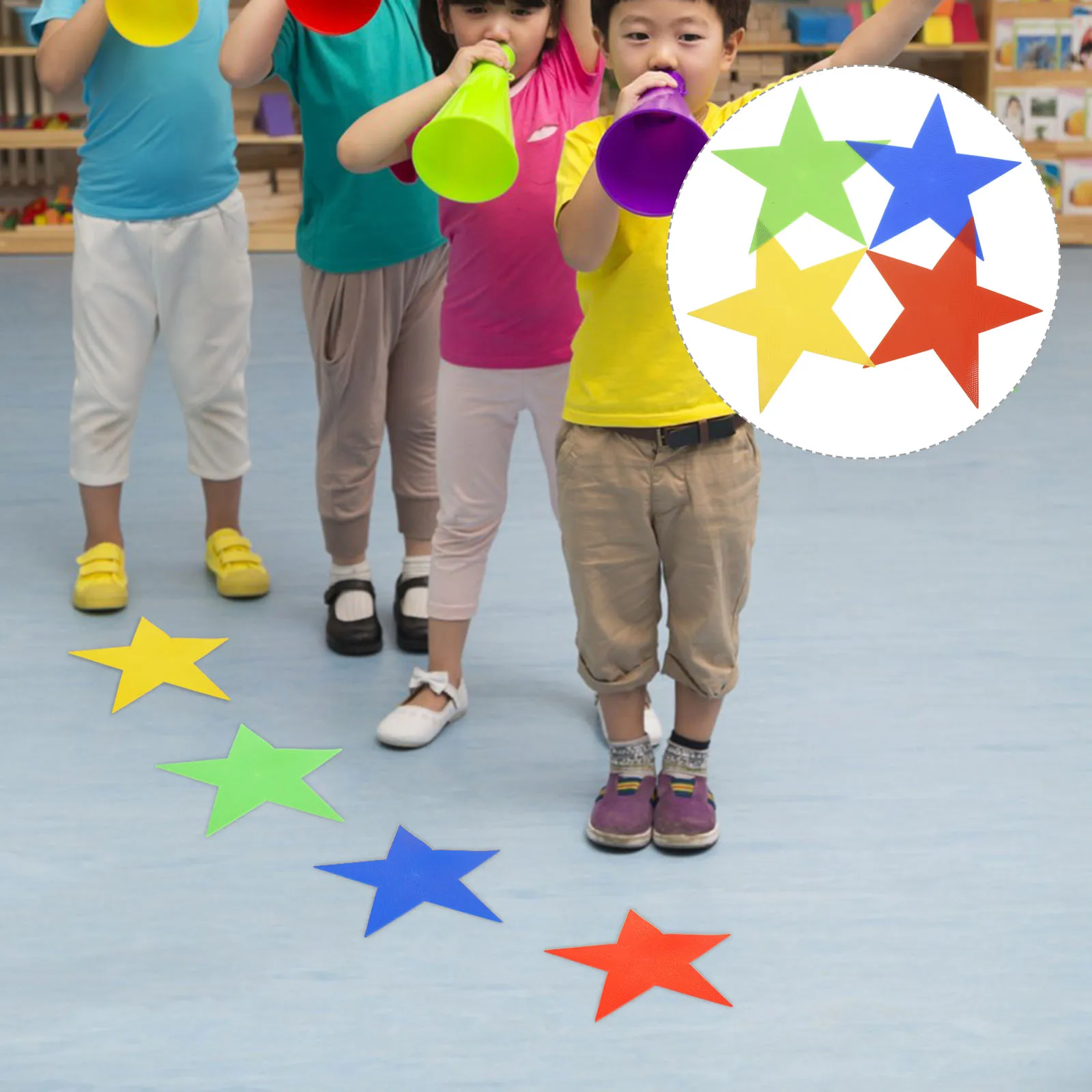 Football Lineman Position Flat Spot Markers Anti-slip Carpet Rug Classroom Multicolor