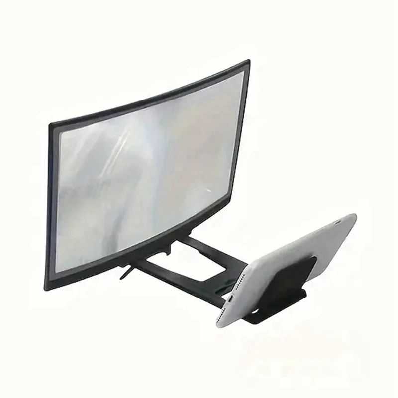 

ABJY-2Pcs 12-дюймовая изогнутая лупа для экрана телефона HD видеоусилитель увеличительное стекло для мобильного экрана