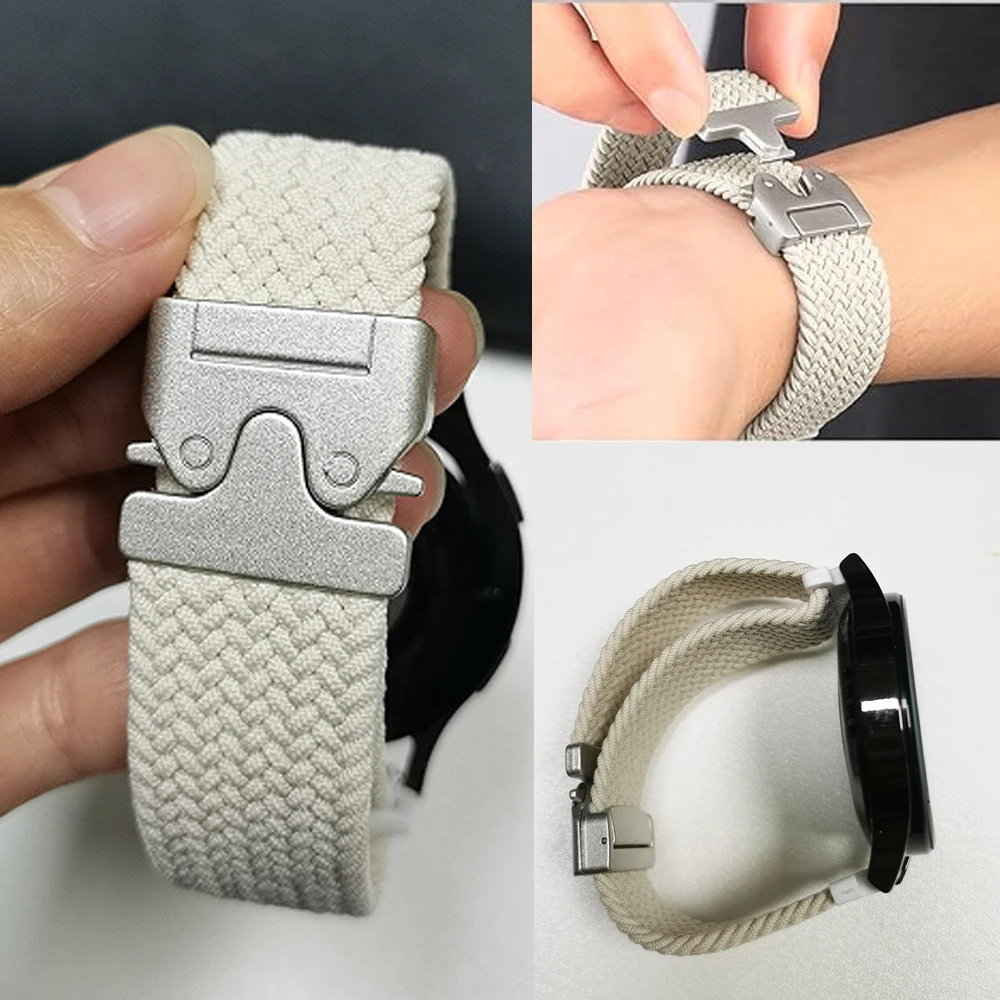 20 مللي متر 22 مللي متر المظلة الأشرطة لساعة غالاكسي 7/FE/6/5/pro/4/كلاسيكي/نشط 2/جير s3 سوار هواوي ساعة GT 2 3 4 5 الفرقة كوريا