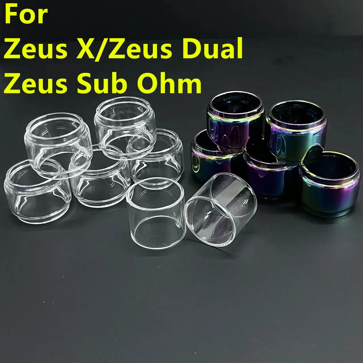 

5pcs/3pcs Zeus X Mesh RTA Replacement Glass Tube 4.5ml 3.5ml For Zeus X/Zeus Dual/Zeus Sub Ohm/Zeus X Mesh ZX ZX II Glass Tank