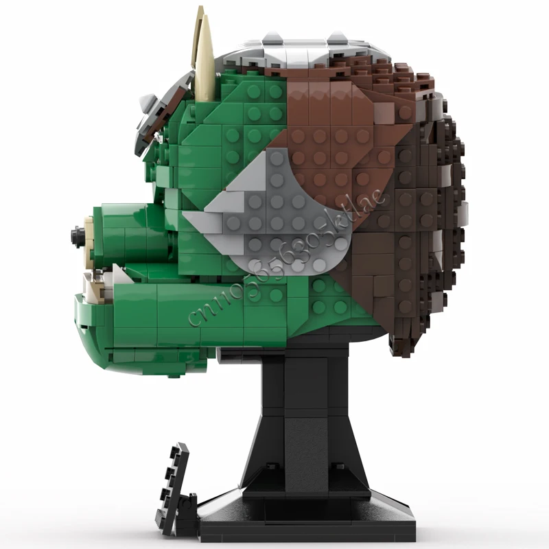 776PCS MOC Star Battle Gamorrean Guard Head - Helmet Collection Style  Model Building Block Stacking Brick Creative Toy Kid Gift