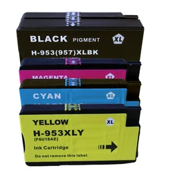 4 Pack Compatibel Hp 953XL Bk/C/M/Y Nagevulde Inktpatronen Voor Hp Officejet Pro 8210 8218 8719 8720 8728 8730 8740 8710 Printer