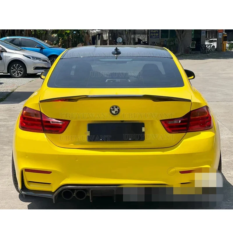 Real Carbon Fiber Rear Spoiler Trunk Lip Wing For BMW F32 4 Series 2 Door Coupe 2014 2015 2016 2017 428i 435i (Non M4)