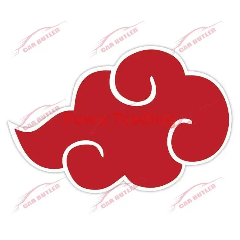 Creative Ninja Akatsuki Sign Vinyl Car Stickers Waterproof Laptop Windshield Car Door Window Motorcycle Truck Decor PVC