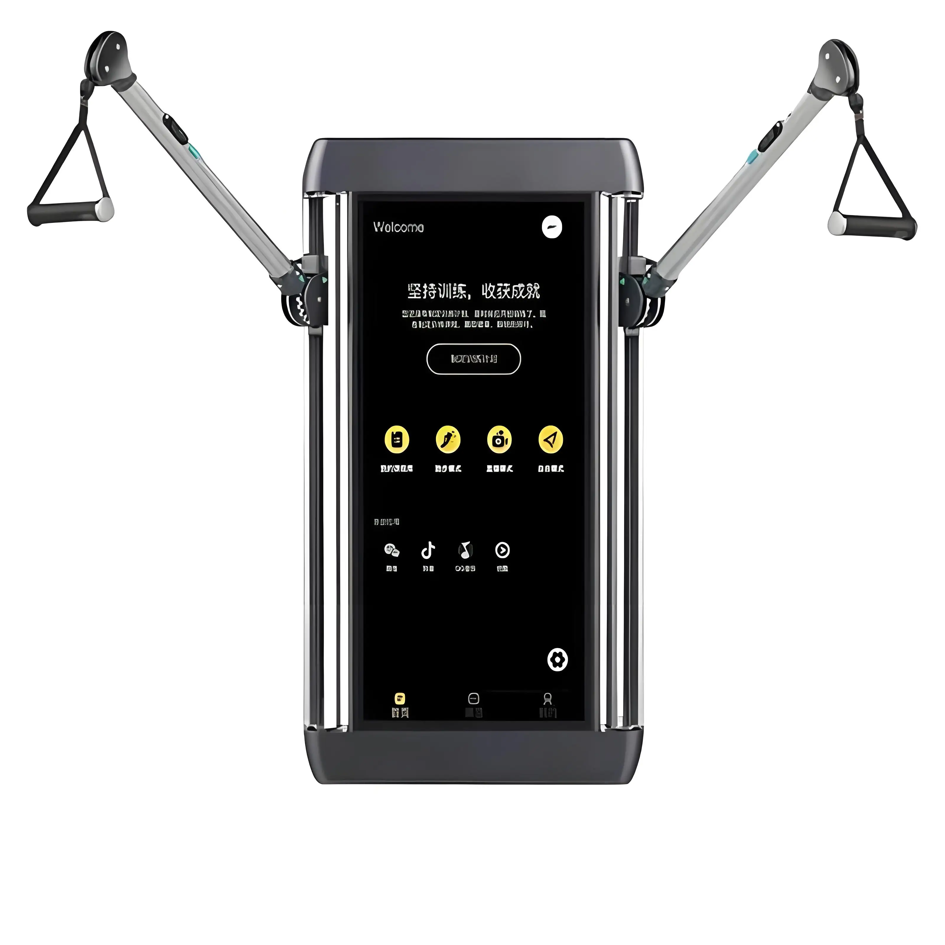 Interactive Smart Gym Mirror AI Powered Home Workout System with Magic Mirror Technology Peloton Integration