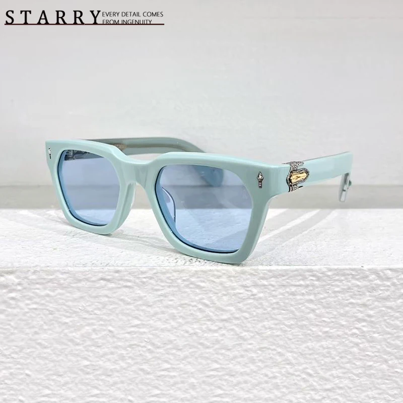 Retro Fashion Pilot Men Sunglasses Designer Handmade Heavy Textured STERETT Ladies Top Quality Luxury Brand UV400 Sunglasses