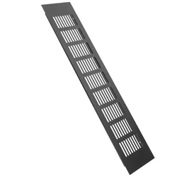 Rejilla de ventilación para muebles de armario, cubierta de ventilación para gabinetes de aleación de aluminio negra