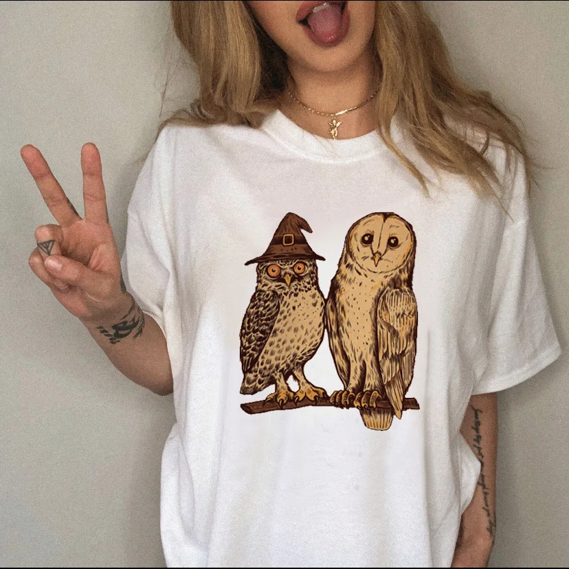 Kawaii Ghost Fall Halloween Letter Season Cute Autumn Casual T-shirts Clothes Women Female T Clothing Ladies Print Graphic Tee