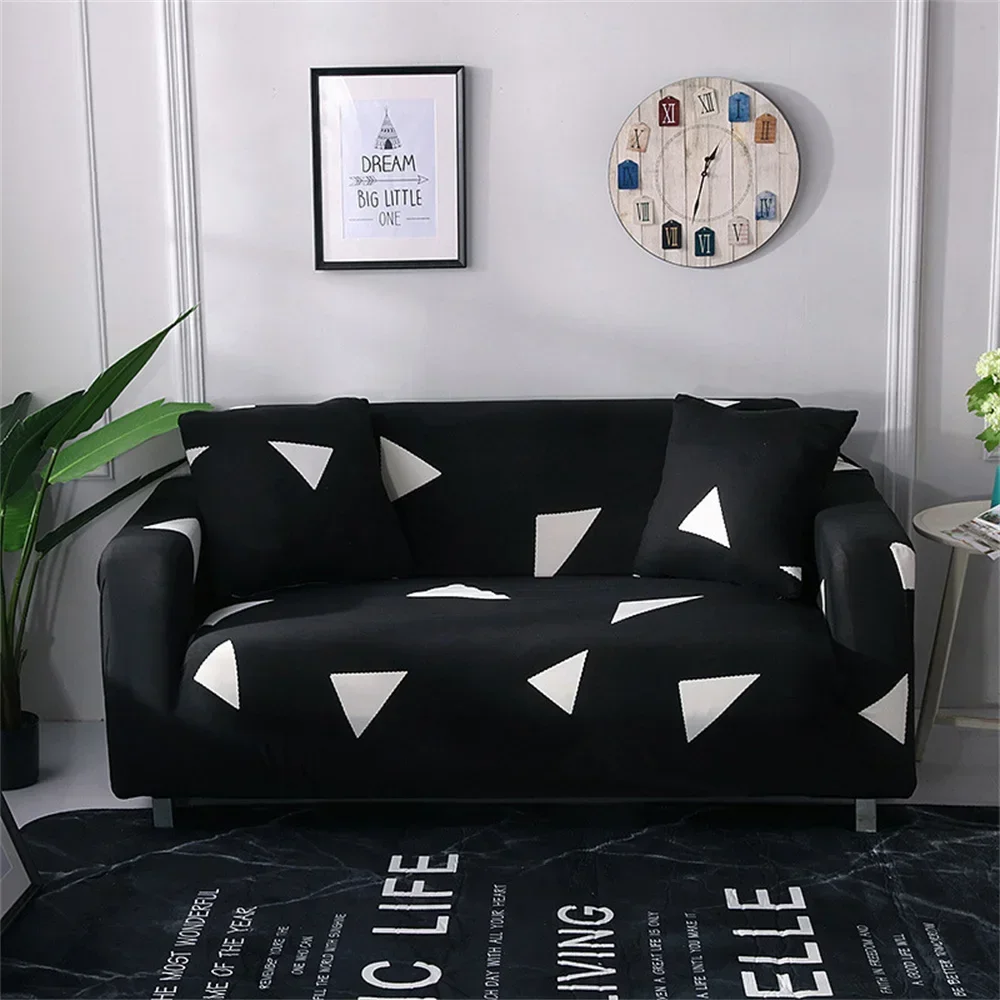 Geometry Style Sofa Cover Flower Line Map Sofa Cover Home Adjustable Sofas Covers Decoration Customizable Elastic Sofas Covers