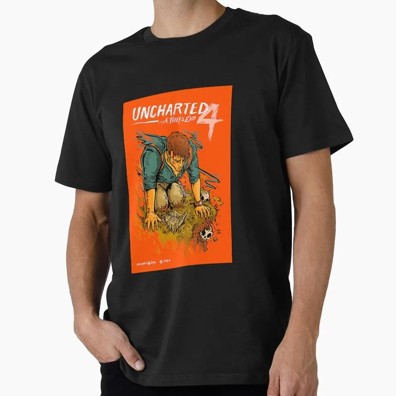 Adventure Tours Uncharted Gift For Fans Gamer T Shirt 0804 Short Sleeve Video game Graphic Clothes All Size Tops S-6XL