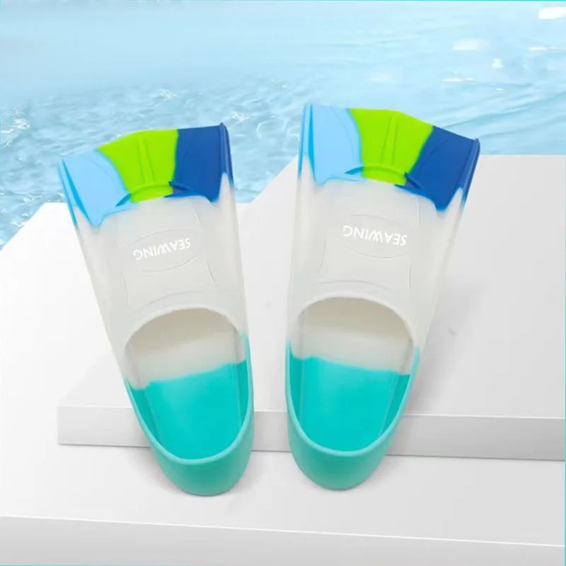 Professional Swimming Fins Diving Frog Shoes Training Silicone Short Fins image 2