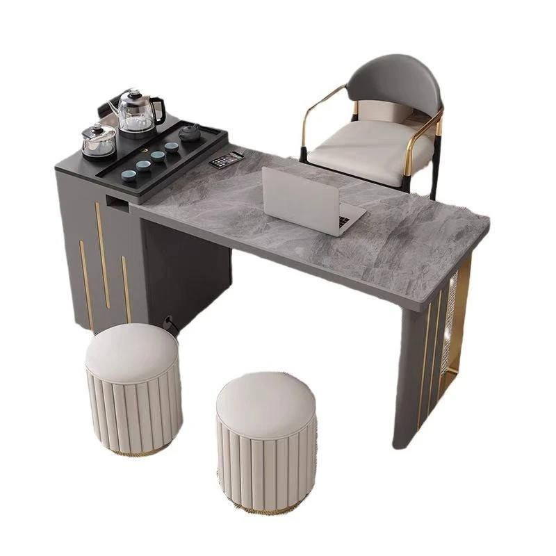 

Solid wood new Chinese rock slab tea table, large slab tea table