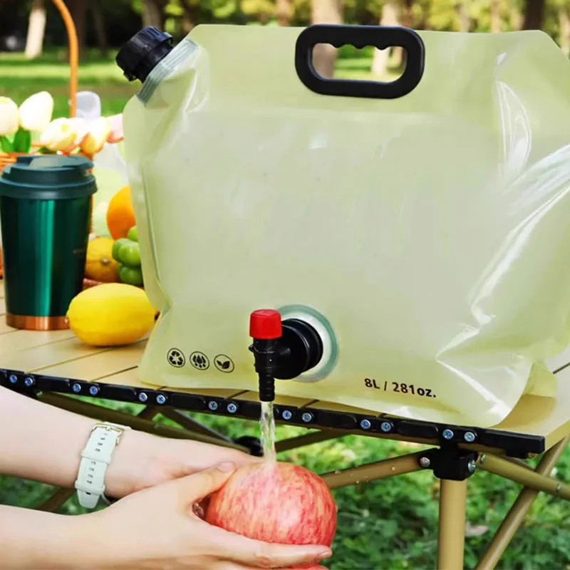 8L حاوية المياه القابلة للطي كيس الماء للطي علبة زجاجة للطي دلو الماء YYSD04 #6