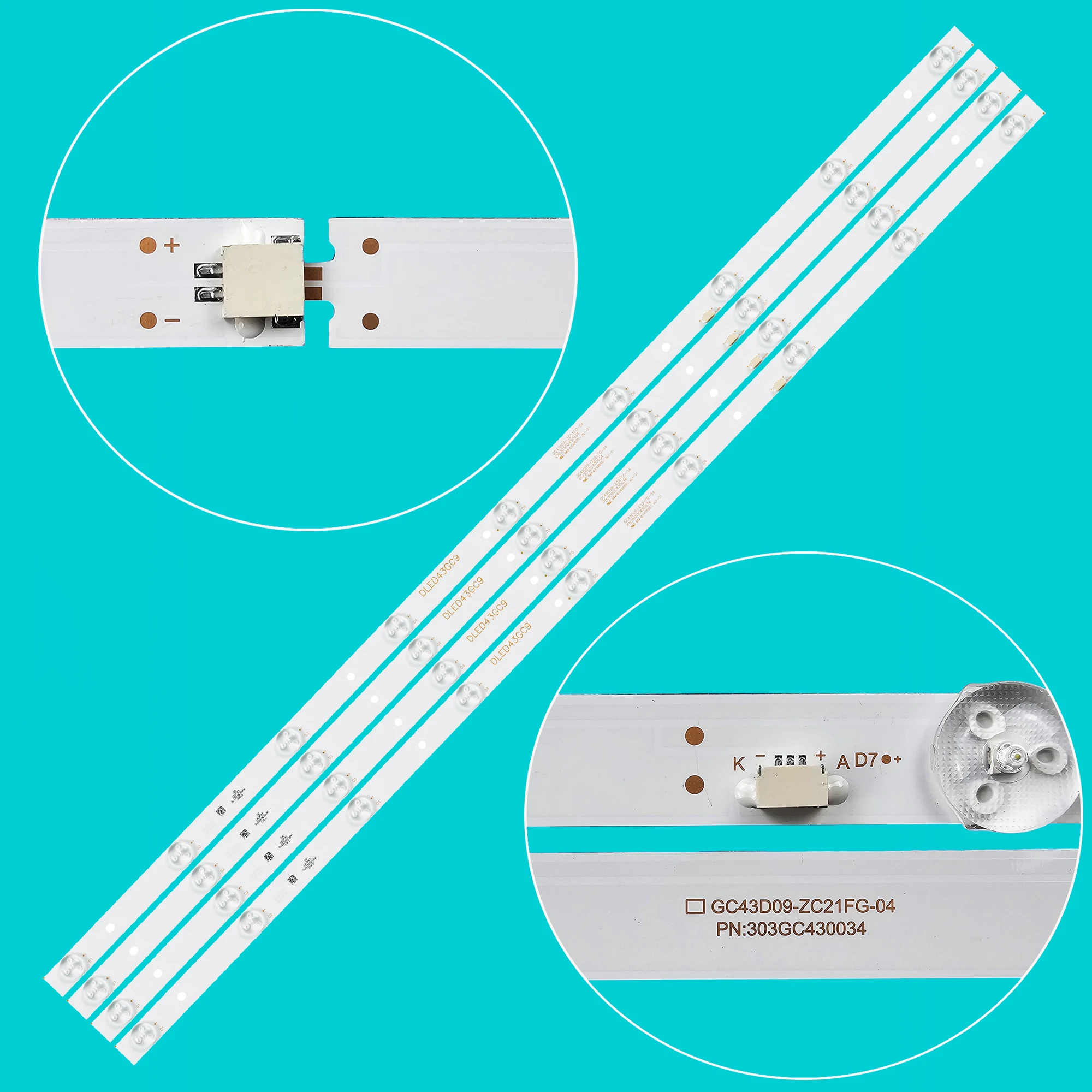 

LED BackLight Strip For 43PFF5011/T3 43PFF5021/T3 43PFF5070/T3 43PFF5071/T3 43PFF5081/T3 MTV-4324LT2 PLDED4331A-B TL43K1TRE