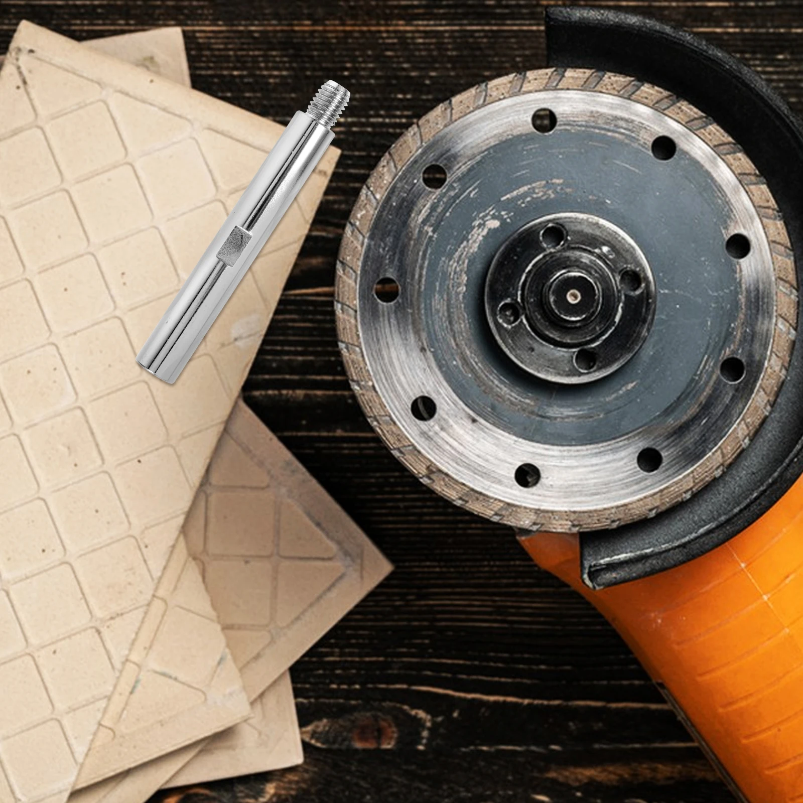 แกนต่อเครื่องขัดเงา เหล็กเกลียว สำหรับเครื่องเจียรไฟฟ้า เครื่องเจาะตั้งโต๊ะ อุปกรณ์ขัดเงารถยนต์ อุปกรณ์เสริมเครื่องเจียร