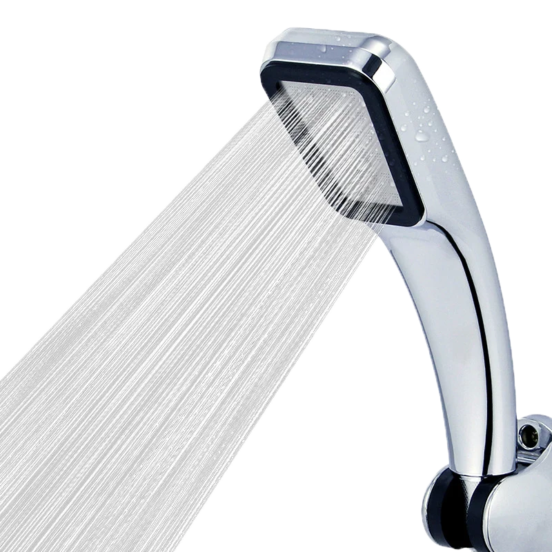 300 Holes High Pressure Rainfall Shower Head Water Saving 3 Color Chrome Black White Sprayer Nozzle Bathroom Accessories - Image 2